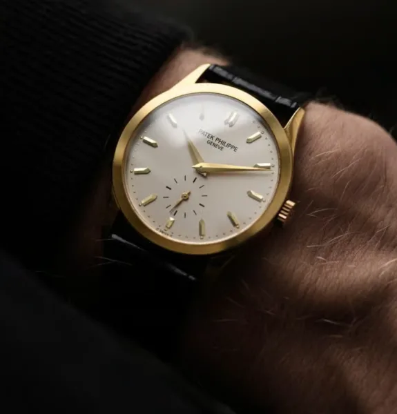 Patek Philippe Calatrava showcasing its influential round design.