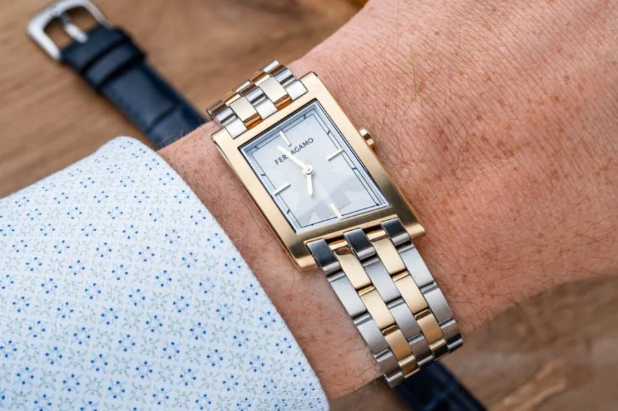 Ferragamo Asymetrique watch with matte finish