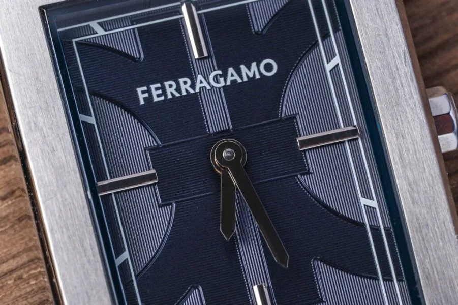 Ferragamo Asymetrique watch dial detail