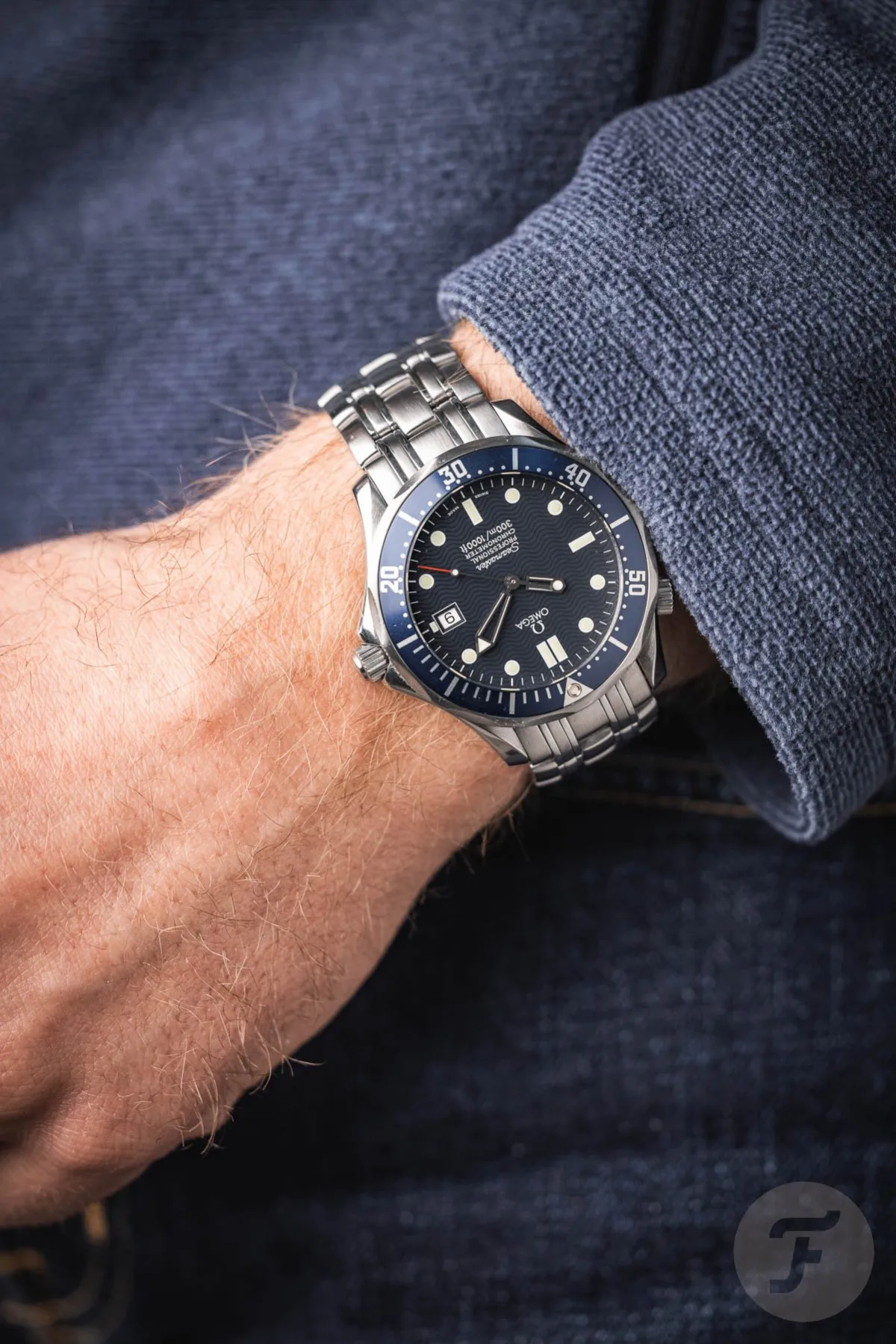 Blue dial of Omega Seamaster Professional 300M ref. 2531.80