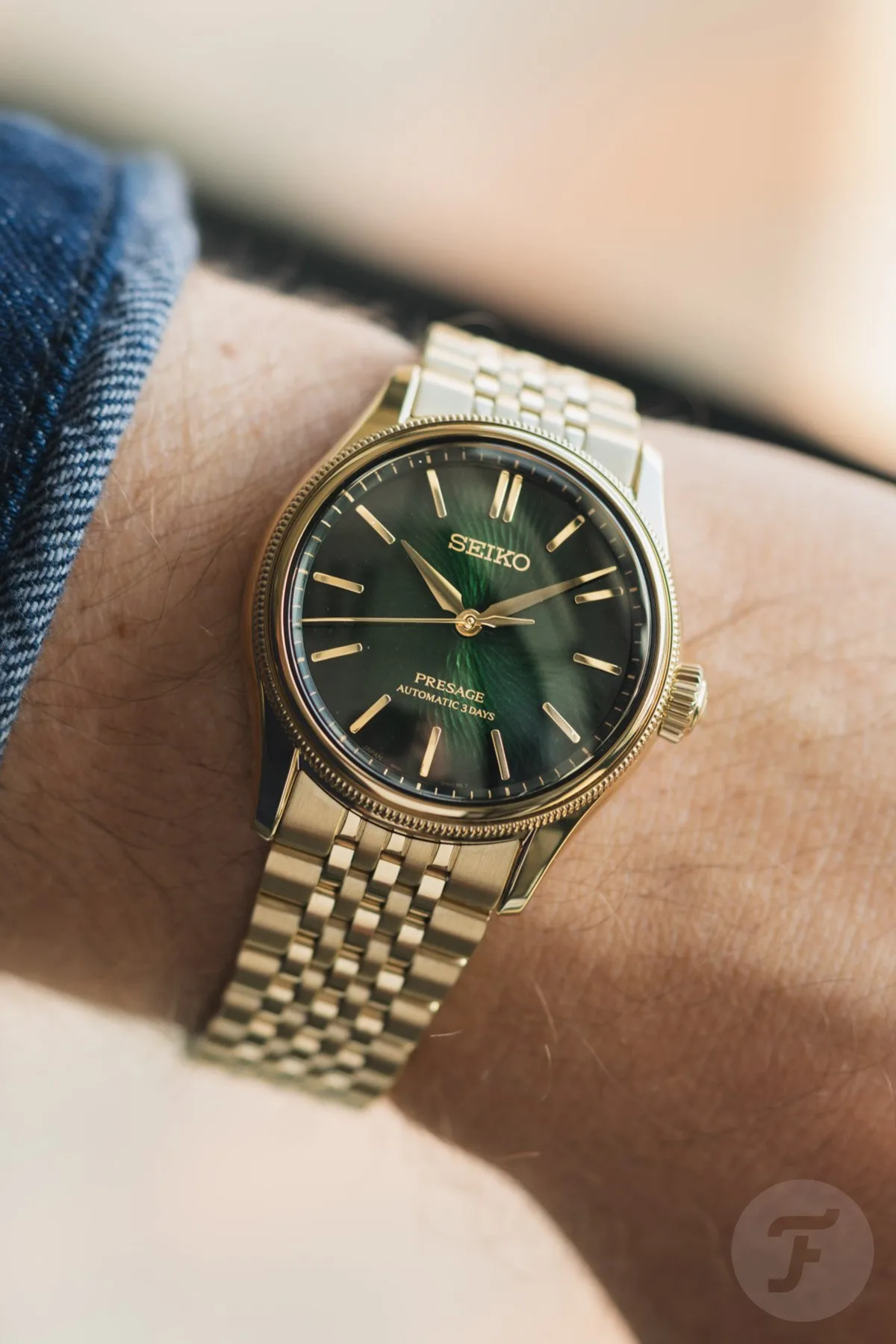 Seiko Presage HCC009J1 sapphire case back showing 6R51 movement