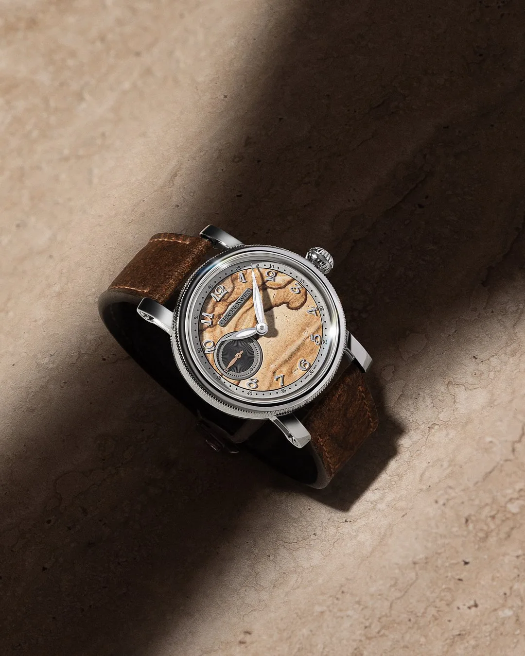 Chronoswiss Small Second Jasper model design details