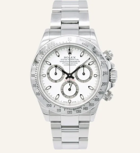 Rolex Cosmograph Daytona watch with a tachymeter