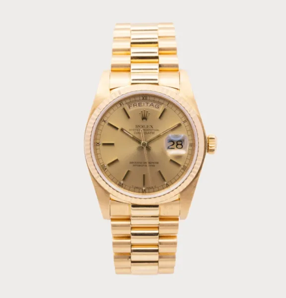 Rolex Day-Date watch with a President bracelet