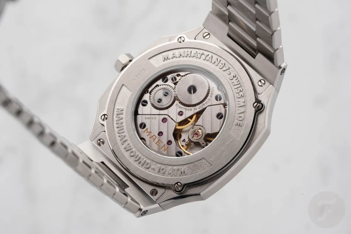 Golden Swan stone dial detail
