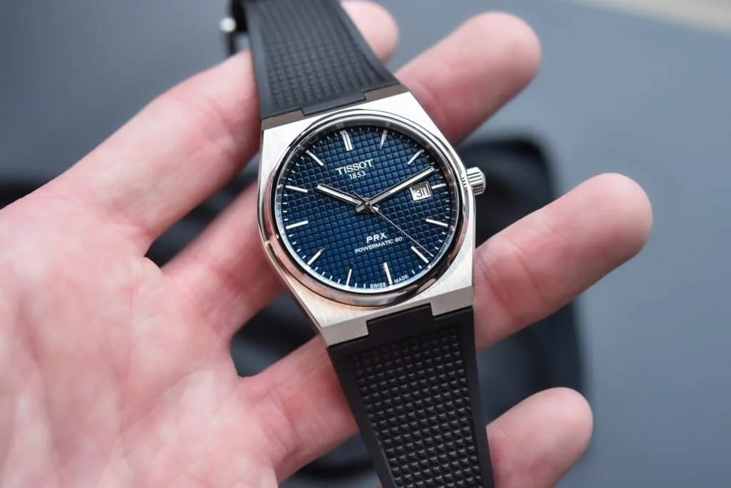 Tissot PRX watch with integrated bracelet