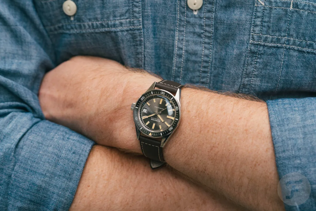 Blancpain Fifty Fathoms Bathyscaphe on a wrist