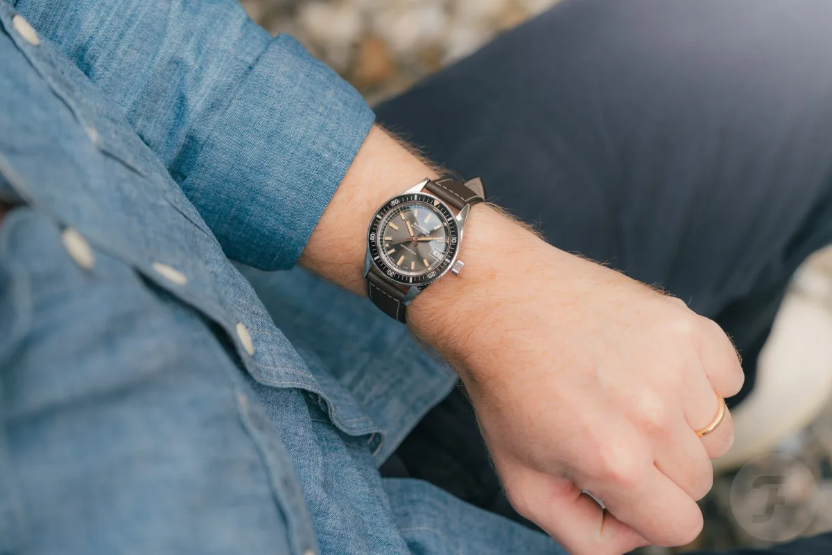 Close-up of Blancpain Bathyscaphe bezel