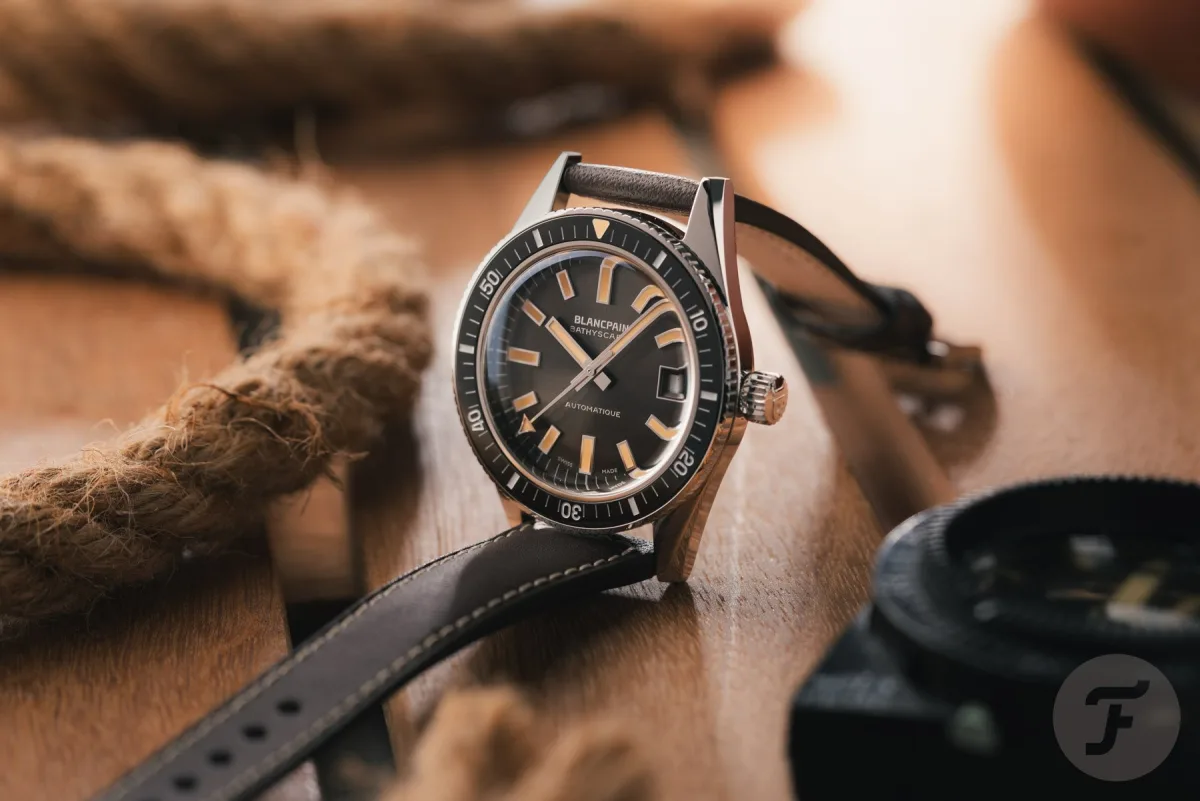 Overall look of Blancpain Fifty Fathoms Bathyscaphe watch