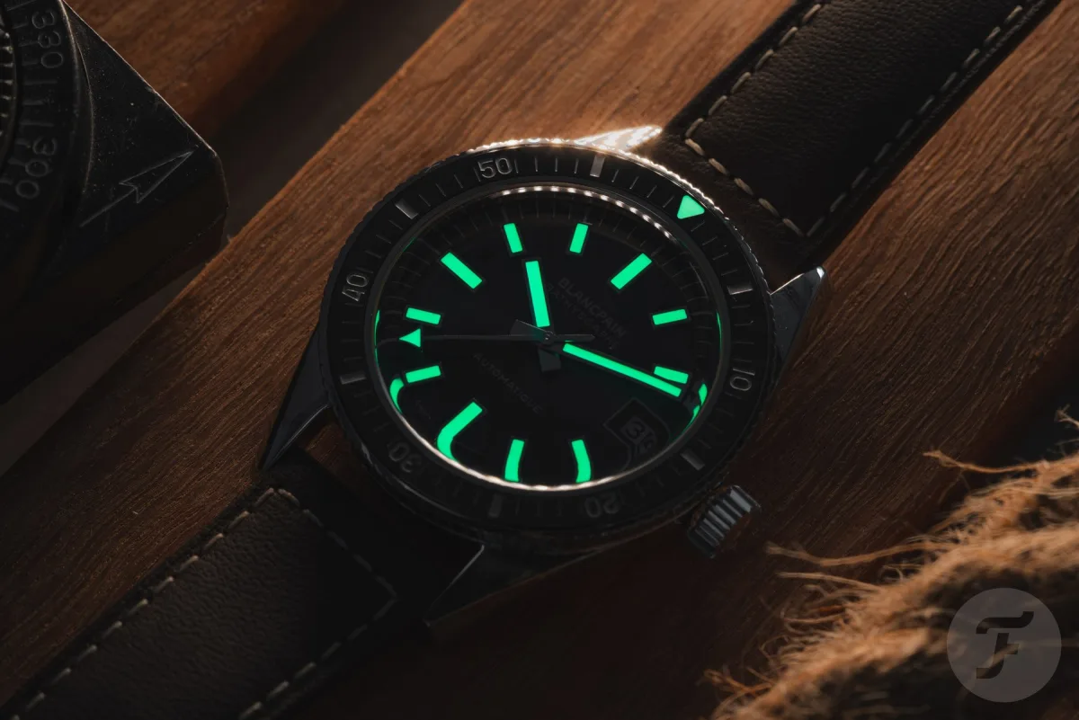 Blancpain watch case back displaying limited edition number