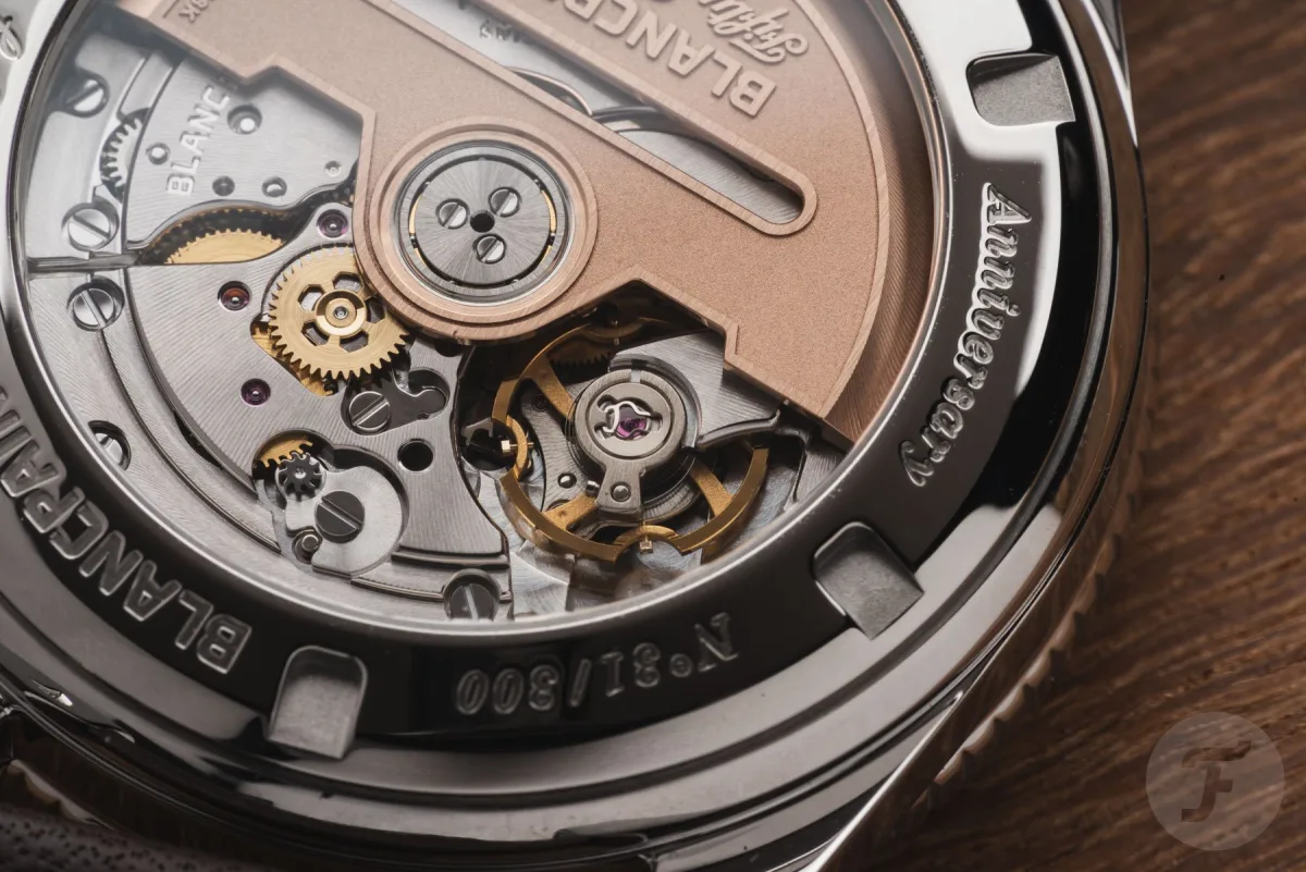 Blancpain 1150 caliber movement in Bathyscaphe watch