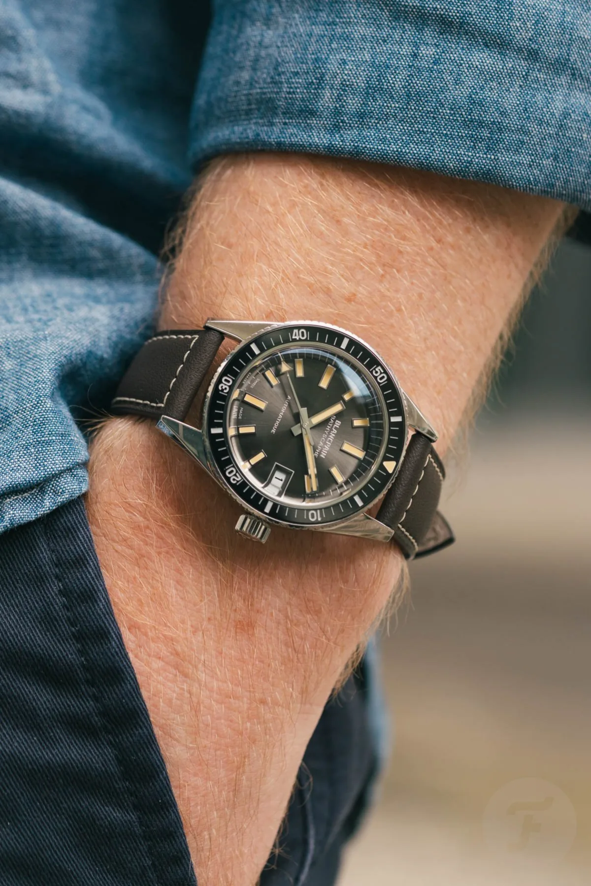 Back view of Blancpain Bathyscaphe movement rotor