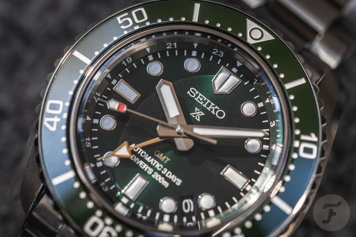 Seiko Prospex HBC001 watch with green dial