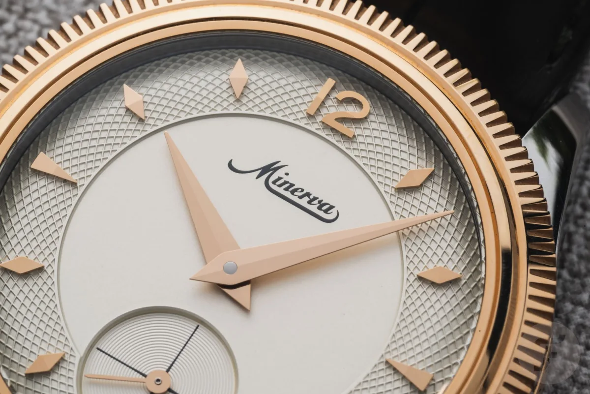 Minerva The Unveiled Crownless watch front view