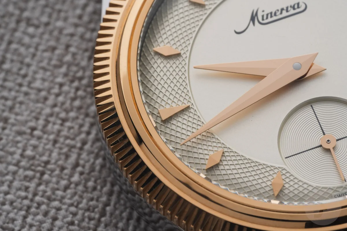 Minerva The Unveiled Crownless watch dial