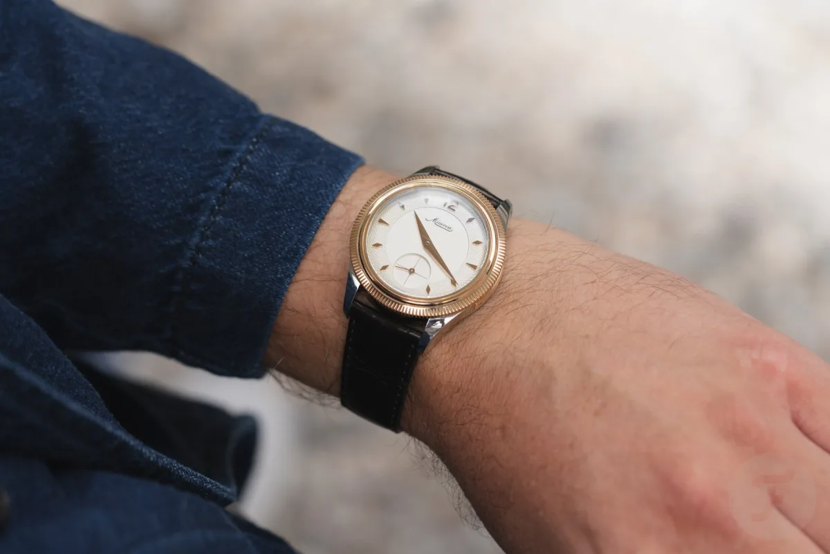 Caliber M15.08 mechanism in Minerva The Unveiled Crownless
