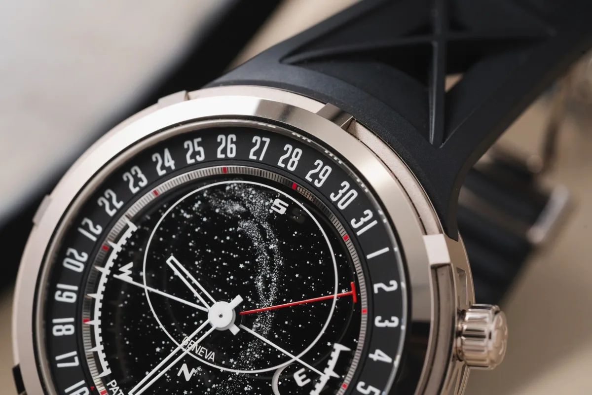 Close-up of Patek Philippe Celestial rotating discs
