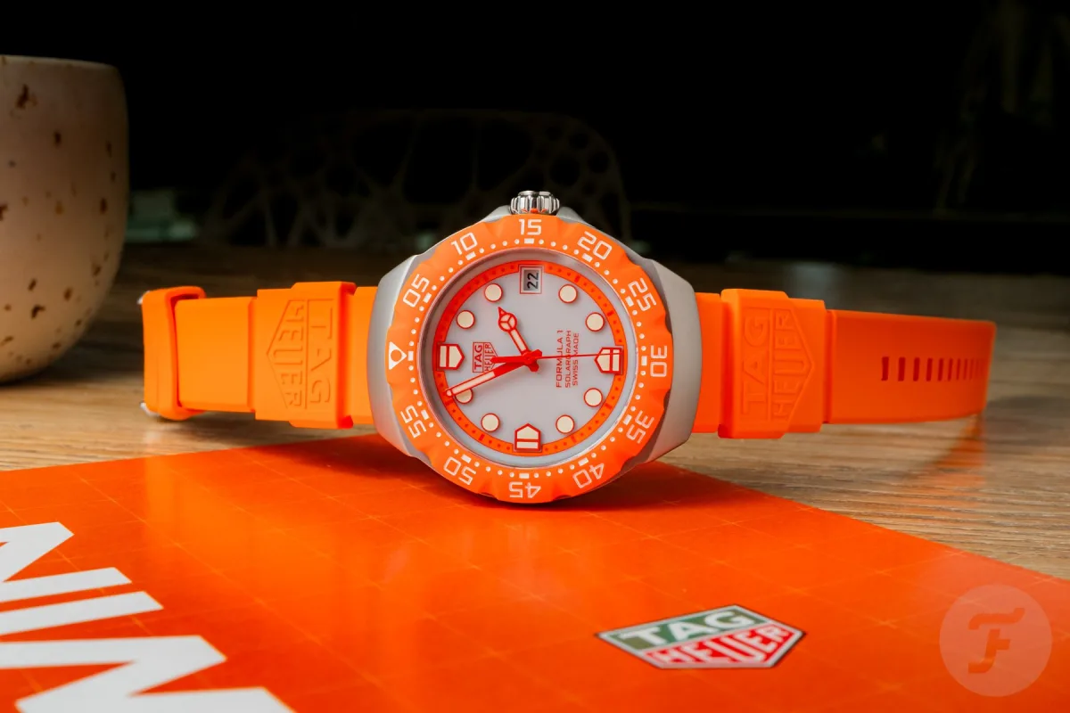 TAG Heuer Formula 1 Solargraph Zandvoort watch close-up