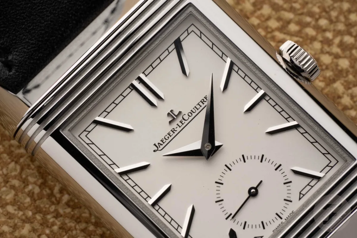Wrist view of Reverso Duoface with strap