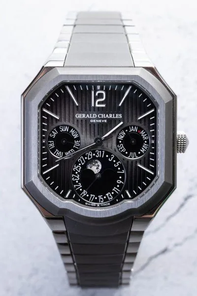 Detailed view of the Gerald Charles Masterlink case design