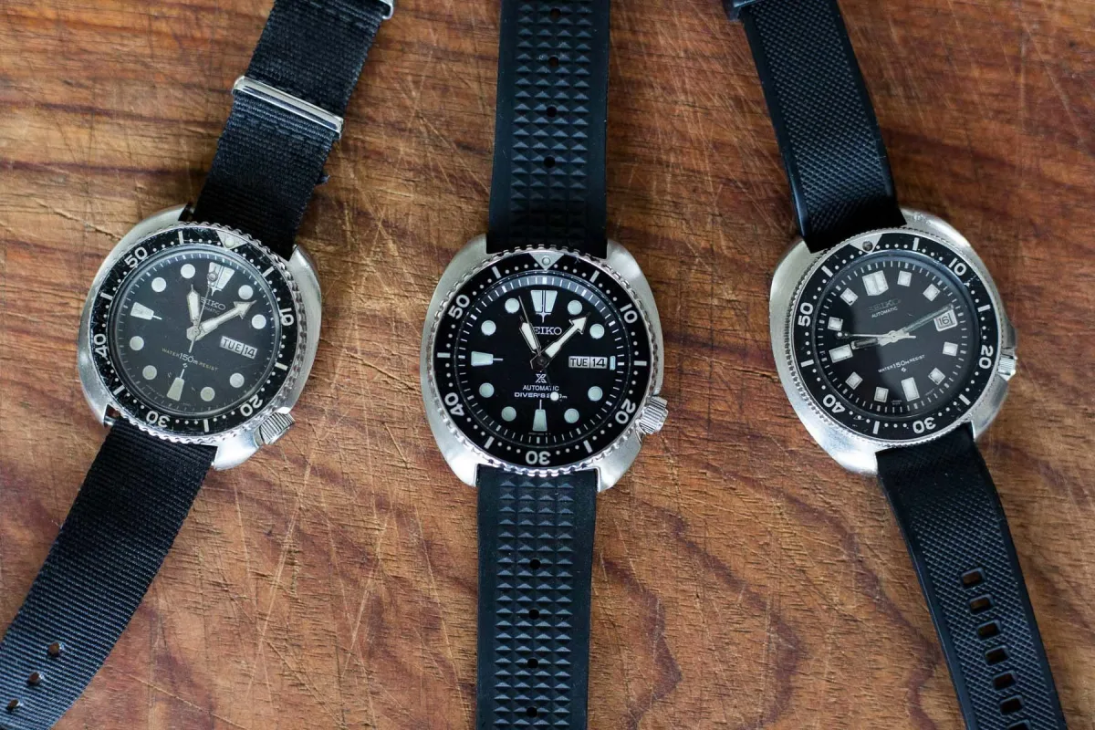 Seiko Prospex “Turtle” SRPE93 dive watch with black dial