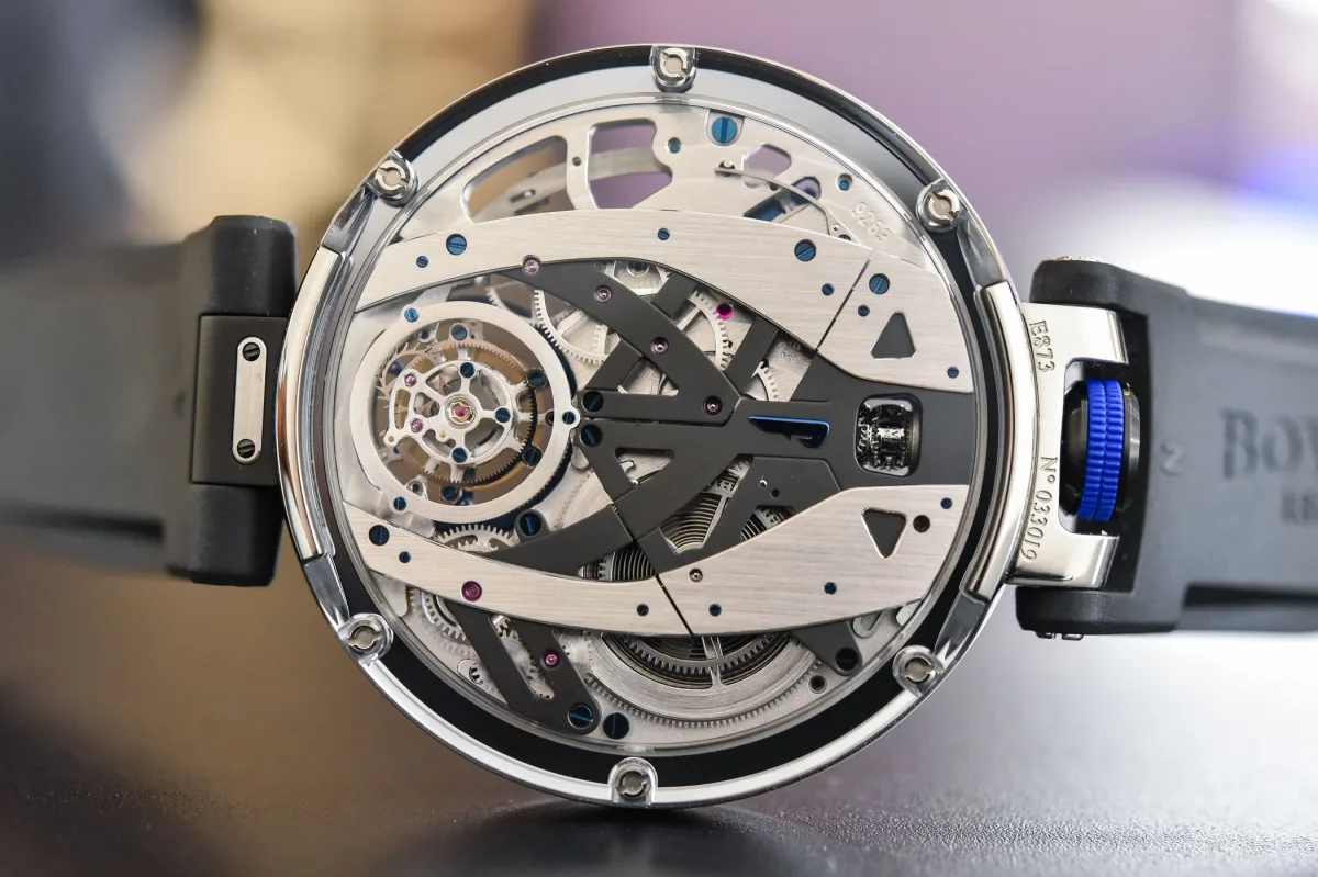 Close-up of Bovet Battista Tourbillon movement