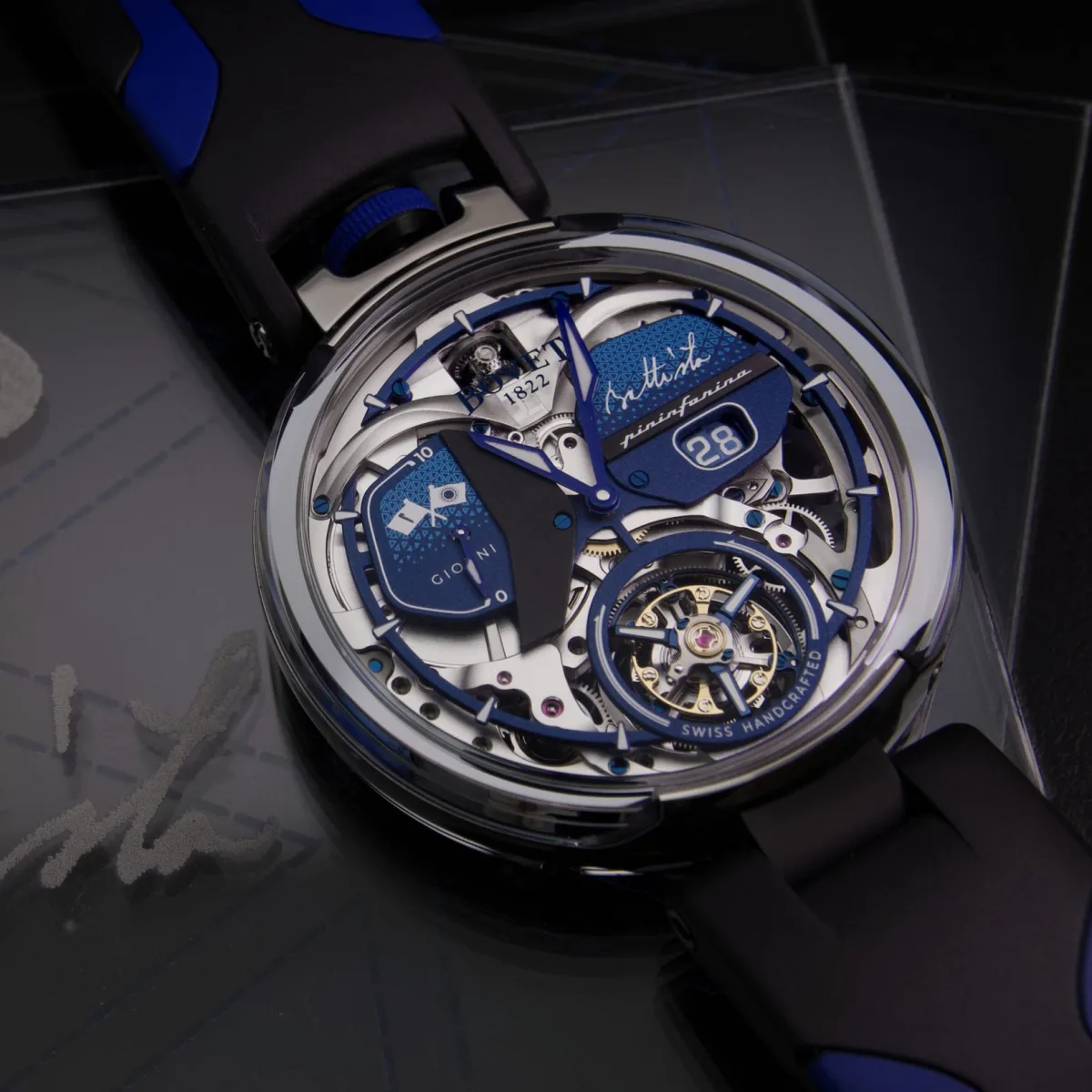 Bovet Battista Tourbillon tourbillon cage detail