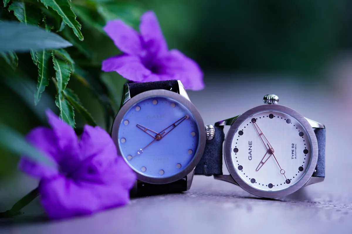 GANE Type D2 Limestone and D3 Twilight watch models